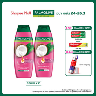 Dầu gội và dầu xả Palmolive 2-trong-1 chiết xuất thiên nhiên 180ml