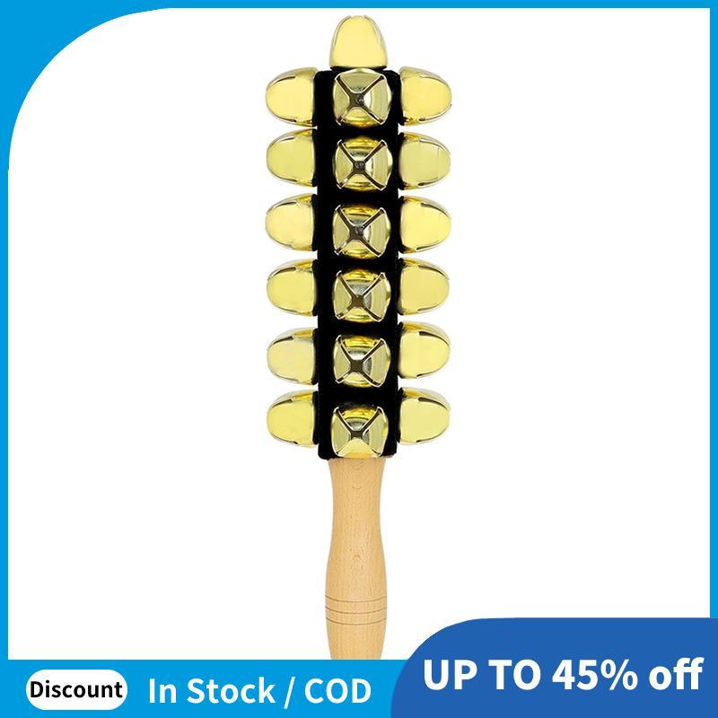 Tay Jingle Bells Jingle Bells Stick Shaker Lục lạc Nhạc cụ gõ Trẻ em Đồ chơi trẻ em