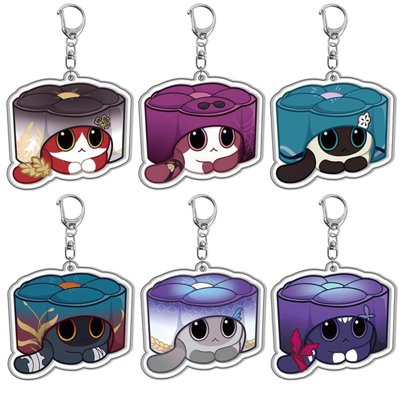 New Honkai: Star Rail Keychain Anime Game Figure Kafka Dan Heng Herta Serval March 7th Seele Accesso