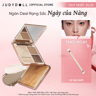 Bảng Phấn Tạo Khối Bắt Sáng 4 Ô JUDYDOLL Highlight & Contour Palette Mỏng Mịn Dễ tán Chuẩn màu 3D Lâu trôi 9g