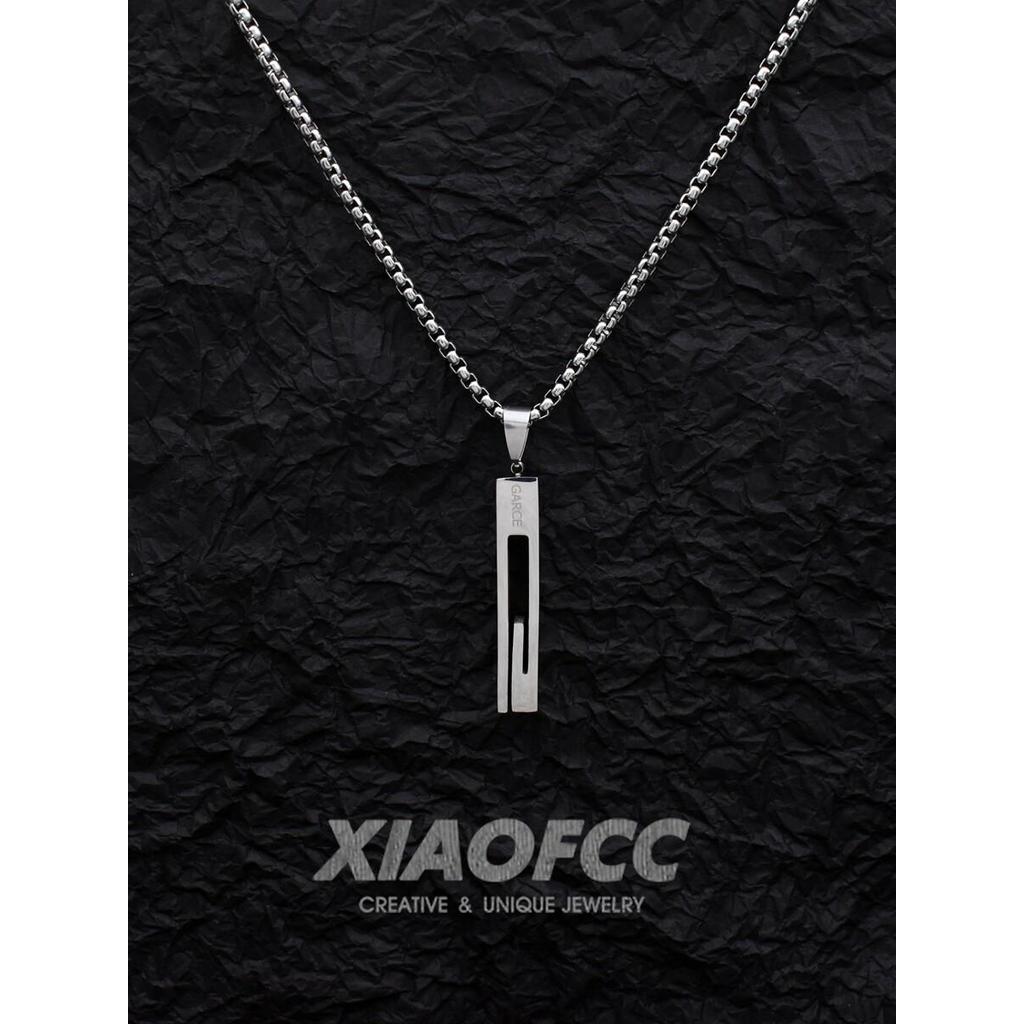 Vòng cổ thép titan phong cách Hong Kong, thiết kế đơn giản, hợp mốt cho nam