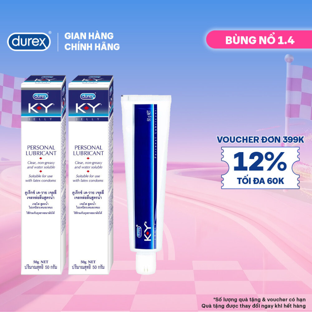 Combo 2 gel bôi trơn Durex K-Y Jelly 50g ( KY Jelly)