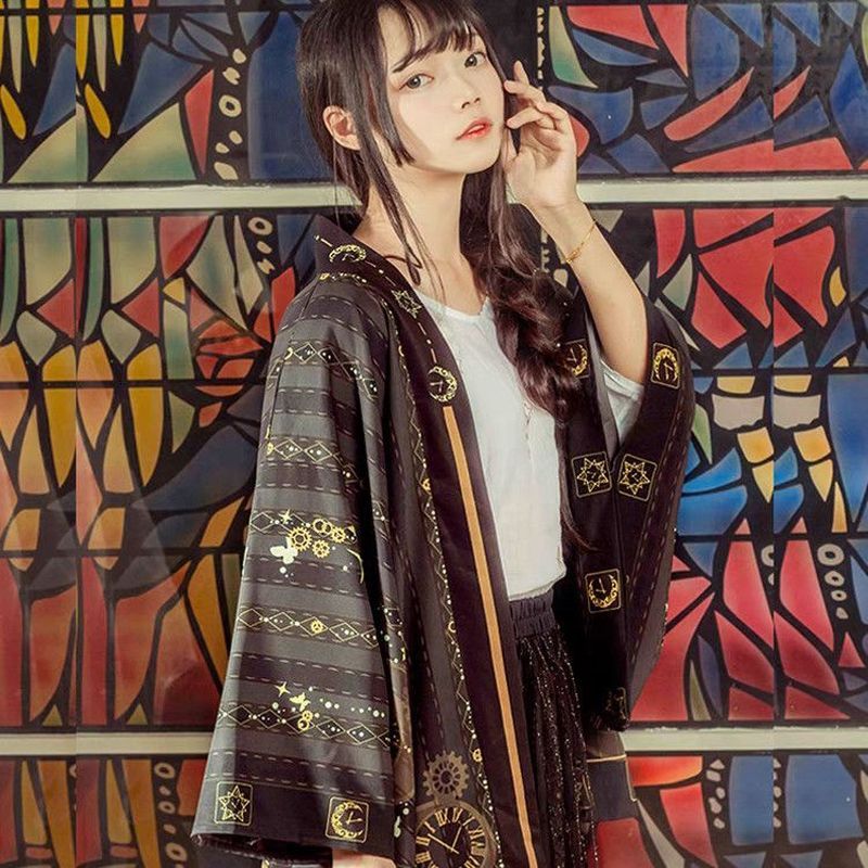 Áo Khoác Haori Nam Nữ Phong Cách Gothic và Nhật Bản, Chống Nắng, Thích Hợp Mùa Xuân Hè
