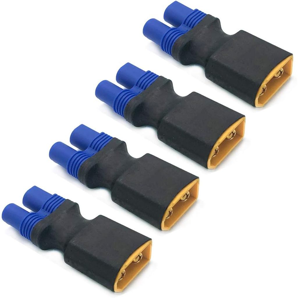 4 Nam XT60 Sang Nữ EC3 Adapter Không Dây EC3 Nữ Sang XT60 Cắm Nam Kết Nối Không Dây Cho RC FPV Drone