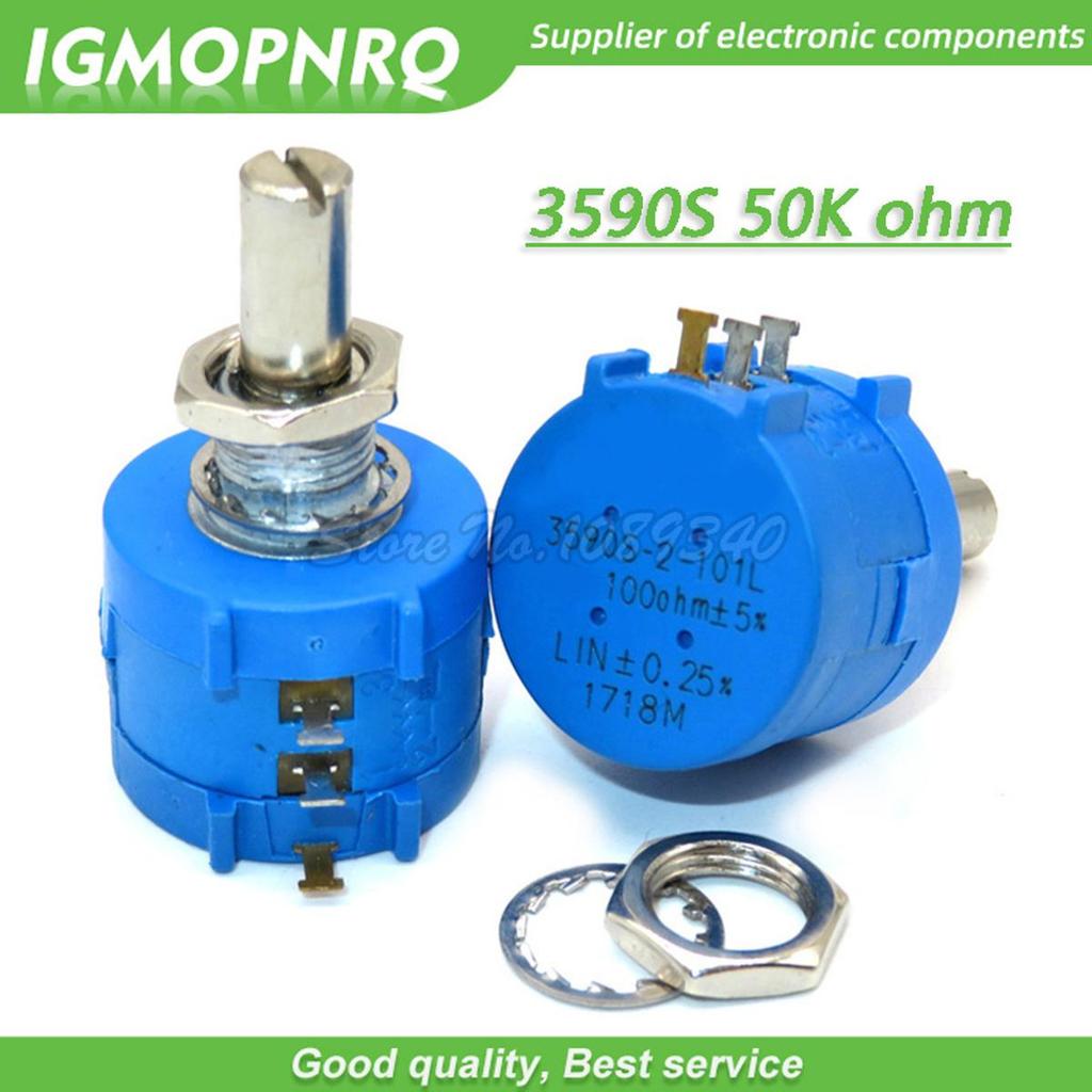 1 CHIẾC 3590S-2-503L 3590S 50K ohm 503 3590S-2-503 3590S-503 Chính Xác Multiturn Potentiometer 10 Vò