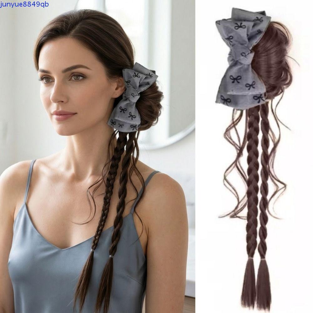 QUIRON Twisted Boxer Braids Hair - Kẹp Tóc Giả tổng Hợp thanh lịch, Dùng cho updos nhạc hội