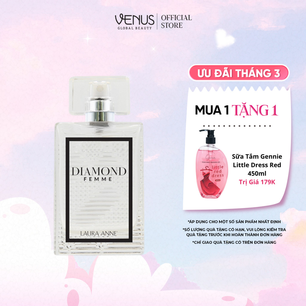 [MUA 1 TẶNG 1 QUÀ] Nước Hoa Nữ Diamond Femme hương sang trọng, quyến rũ 45ml