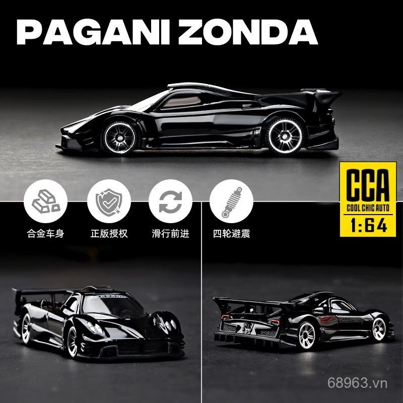 1: 64 Caipo CCA Mẫu Xe Pagani Zongta Lamborghini Xe Thể Thao Nhỏ Đồ Chơi Xe N0FS