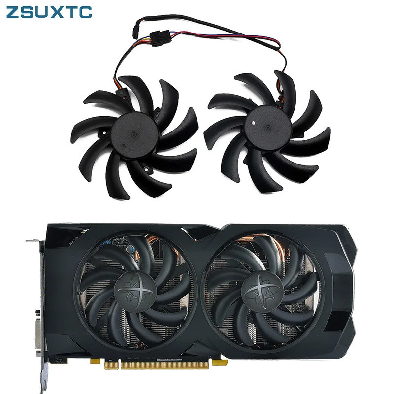 Quạt đồ họa làm mát GPU VGA HL FDC10H12S9-C R9-270 / 290 / 390X cho XFX R9 285 / 280 / 290 / 290X / 