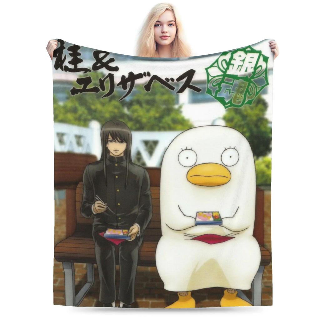 YK Elizabeth Gintama Tấm Thảm Anime Chăn Mềm Nhung Thoải Mái Ném Chăn Máy Có Thể Giặt Được