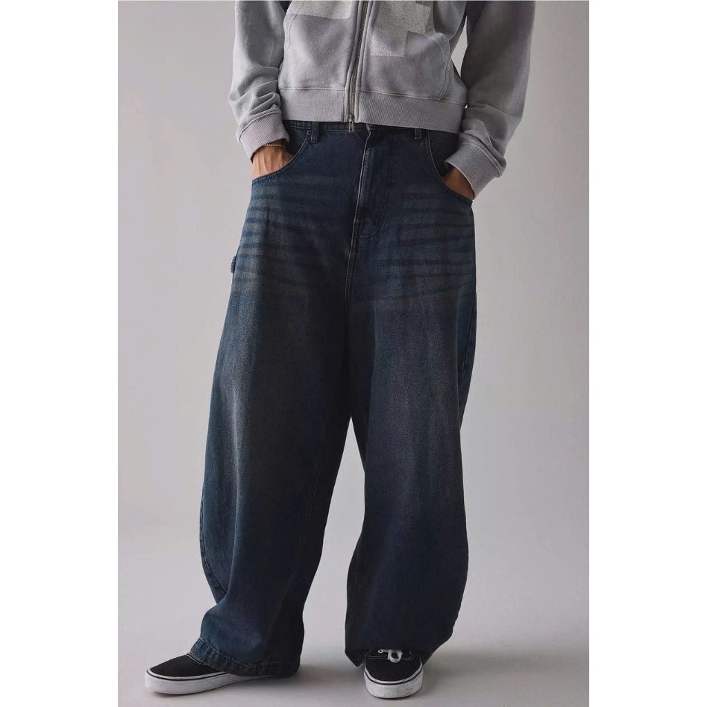 Lili - Quần jeans nam balloon bdg ống to rộng