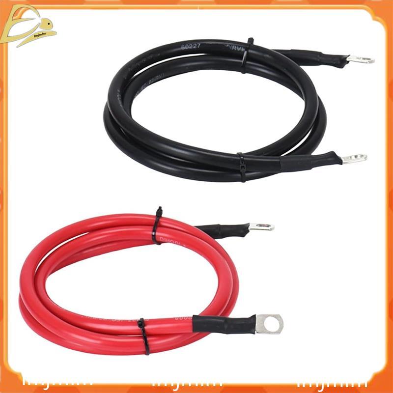 Cáp Biến Tần Pin 4 AWG 4 Đo 4FT Đồng Nguyên Chất Với 3 / 8 in Lugs- Bộ Cáp Nguồn