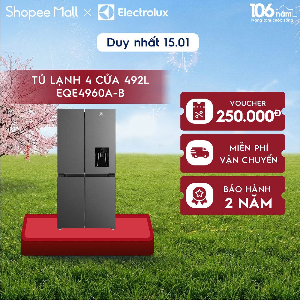 Tủ Lạnh Electrolux EQE4960A-B 409L - Giữ Tươi Thực Phẩm Lâu Dài