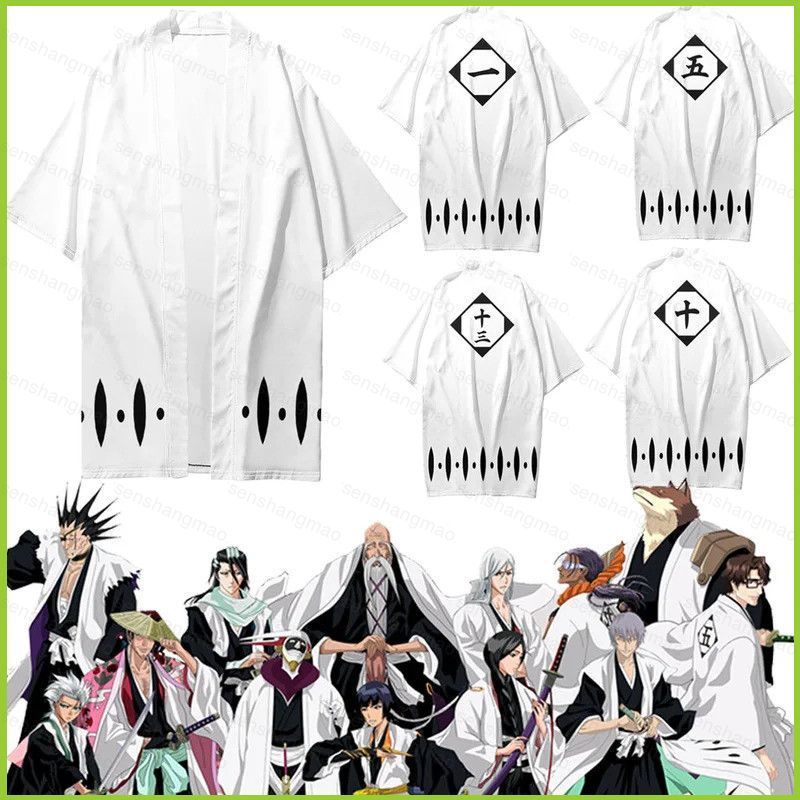 Áo Kimono Bleach phiên bản Yamamoto Genryuusai, Soi Fon và Aizen Sousuke - Haori Cardigan
