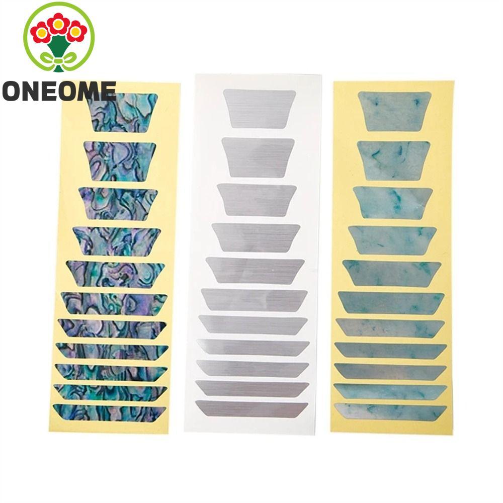 ONEOME Cross Inlay Đề Can 22 Phong Cách Nhạc Cụ Guitar Inlay Miếng Dán Đàn Guitar Điện Bass PET Fret