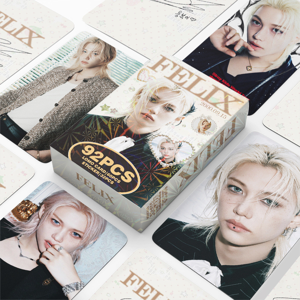 KPOP 92 Cái / hộp Stray Kids SOLO FELIX Photocards FELIX KPOP LOMO Thẻ Bộ Sưu Tập Thẻ