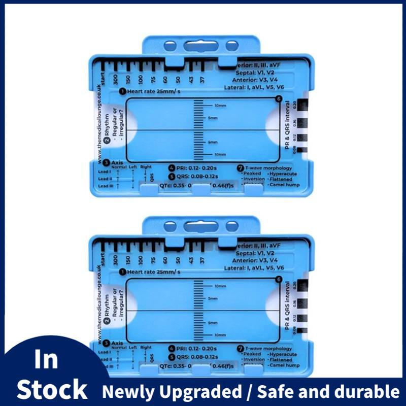 2 CÁI ECG 7 bước Thước ECG Thước 7 bước cho ECG Thước 7 bước ECG Thước đo ECG, Công cụ đánh giá ECG 