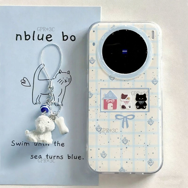 Ốp Lưng INS Doodle Cho Vivo X300 Pro house cat Vỏ Bảo Vệ Vivo X300 x200 x100 Vỏ Chống Sốc Vỏ Điện Th