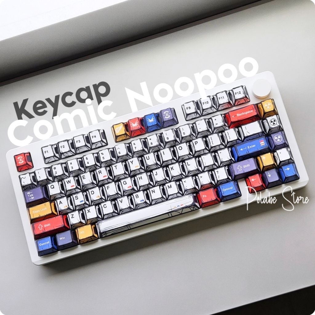 Keycap Comic Noopoo cherry profile Keycap Manga Anime truyện tranh bàn phím cơ Mitoby Factory