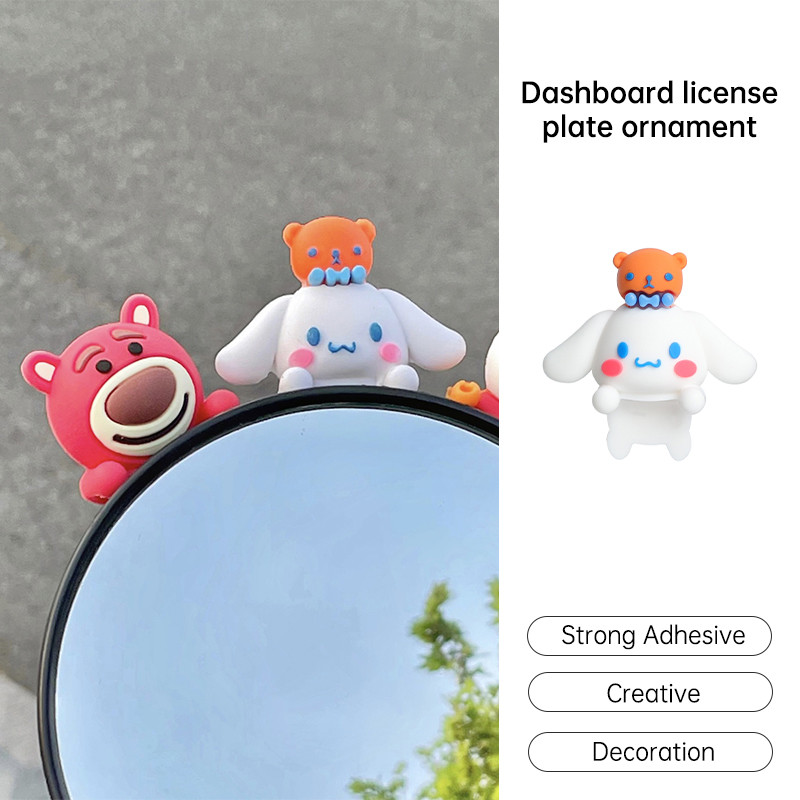 IOORUD Búp bê nhỏ dễ thương trang trí biển số xe máy, xe đạp điện, oto, decor xe đẹp
