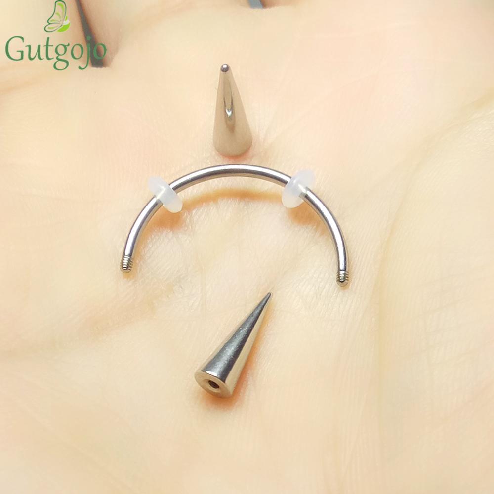 GUTGOJO Đinh Miếng Nhẫn Mát BCR Phù Hợp Cho Giả Septum Piercing - Trang Sức Cơ Thể