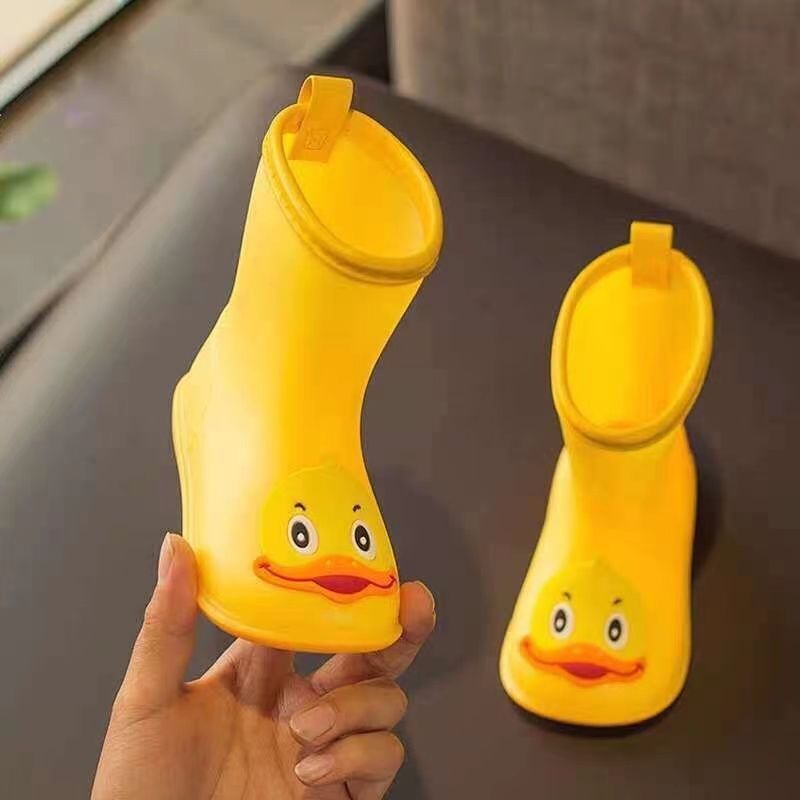 Hot Sale#Four Seasons Children's Rain Boots Little Yellow Duck Rain Boots2-7Years Old Boys and girls