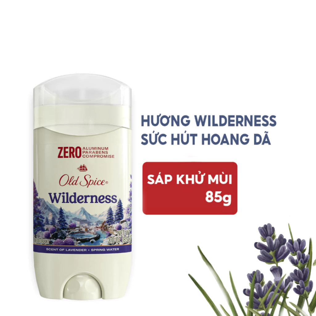 Sáp Khử Mùi & Giảm Tiết Mồ Hôi Old Spice Wilderness 85g