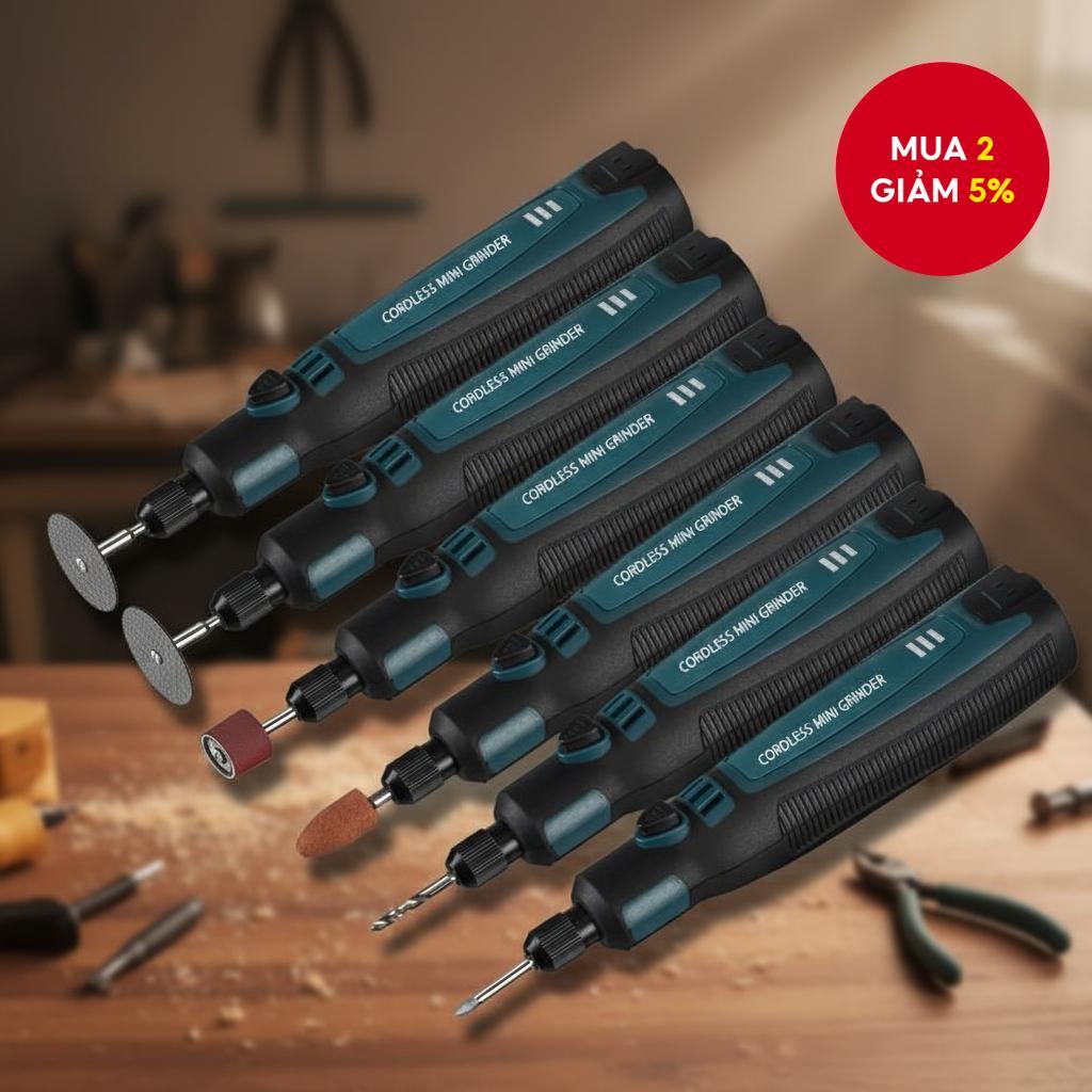 Bộ máy mài khắc mini sạc điện