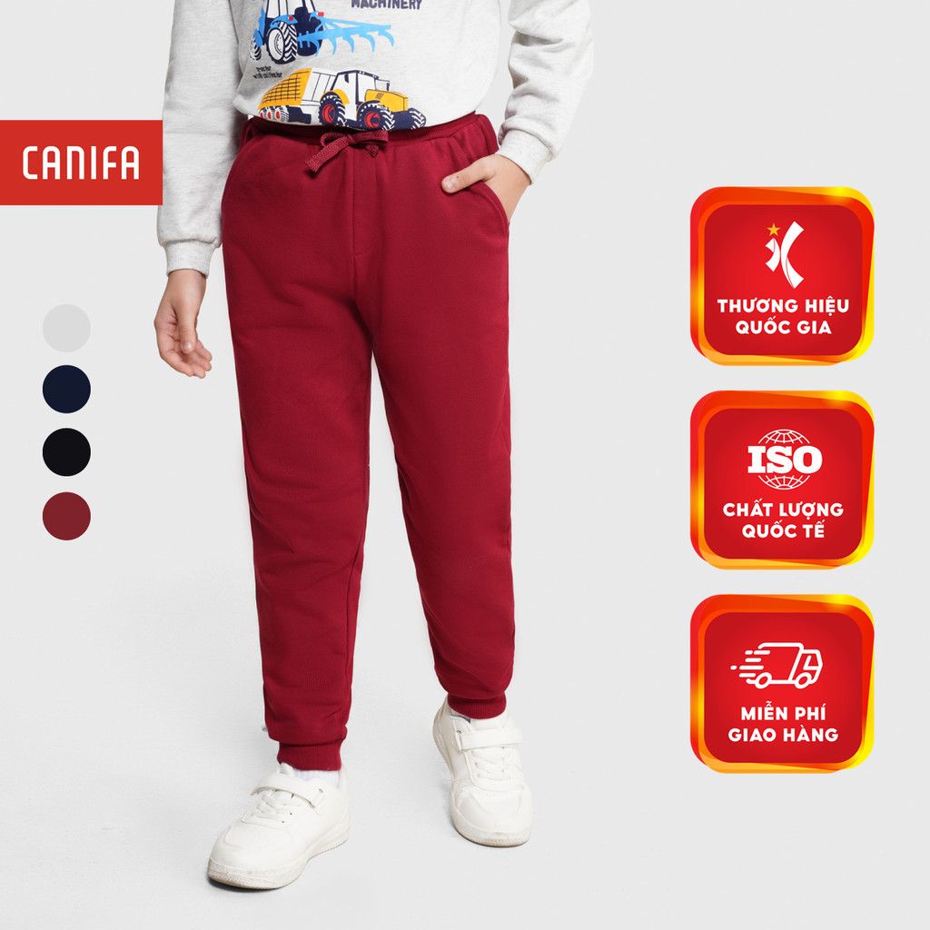 Quần nỉ bé trai CANIFA form vừa bo ống 2BP25W002