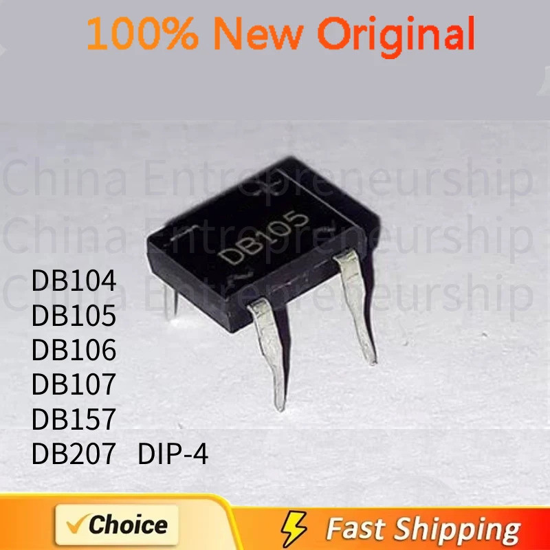 5 CHIẾC DB104 DB105 DB106 DB107 DB157 DB207 BỘ ĐIỀU CHỈNH VỚI Gói nội tuyến kép DIP-4 chip ic