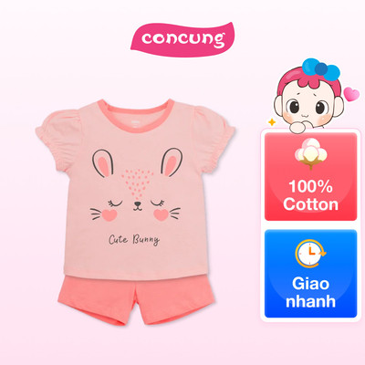 Bộ bé gái ngắn Animo Easy LU1125017 (1Y,Hồng,TT02)