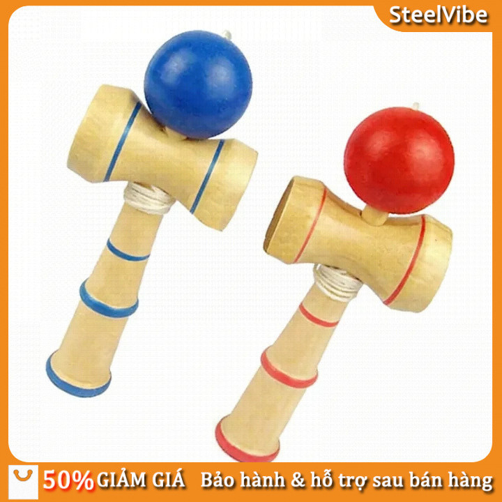 Bộ Kendama gỗ đầy đủ bao gồm bóng và cần, Gỗ, Truyền Thống, Chuyên Nghiệp, Kendama, Bóng Kendama