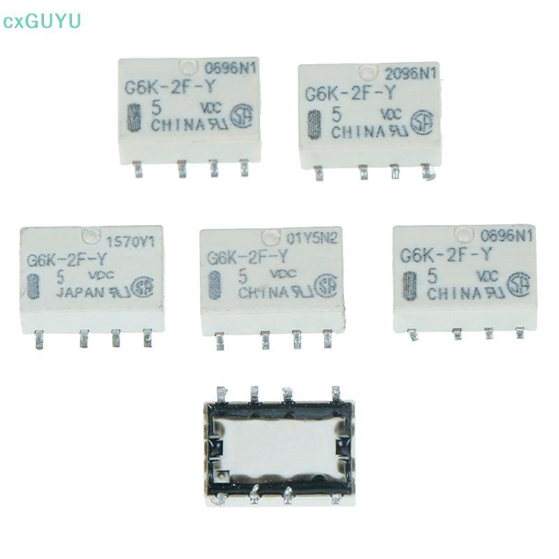 [cxGUYU] 5 chiếc Rơle tín hiệu 5v smd g6k-2f-y 8pin cho rơle PRTA