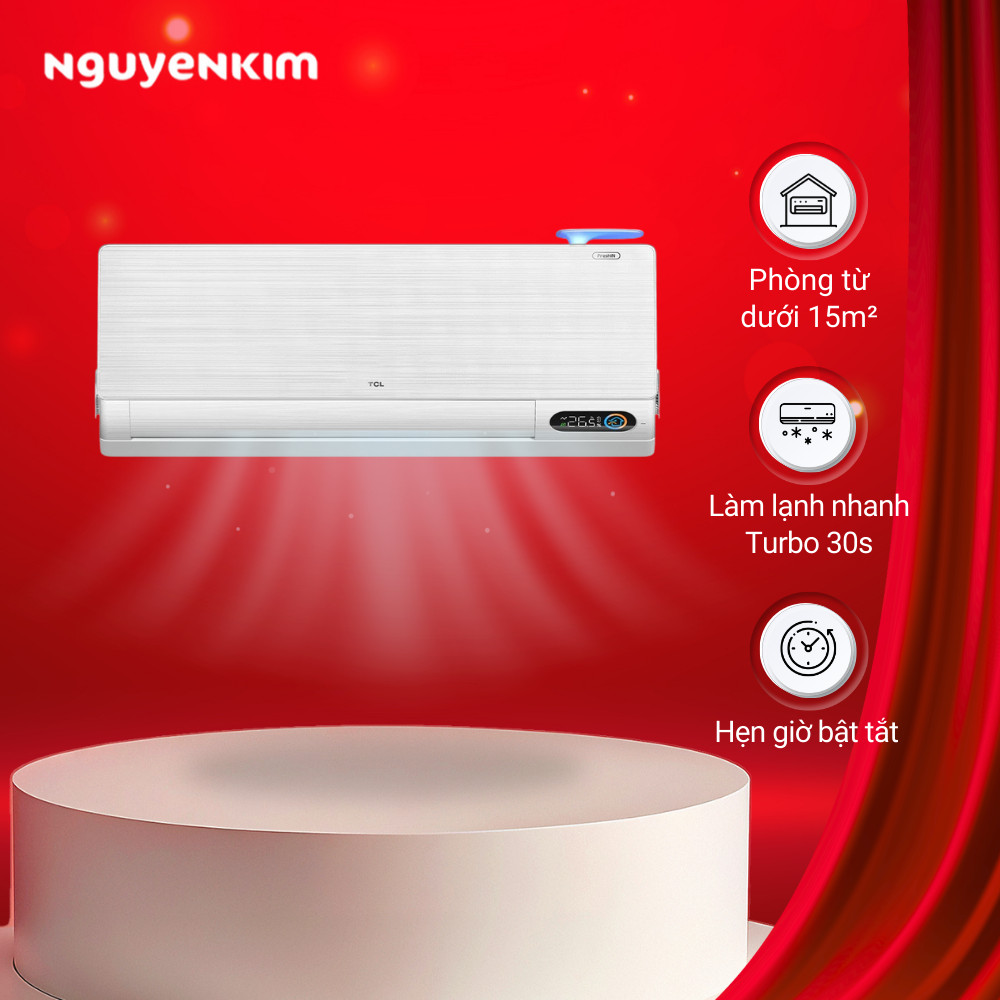 [Lắp đặt 0đ] Máy lạnh/Điều hòa TCL Inverter FreshIN 2.0 1 HP TAC-10CSD/FBI