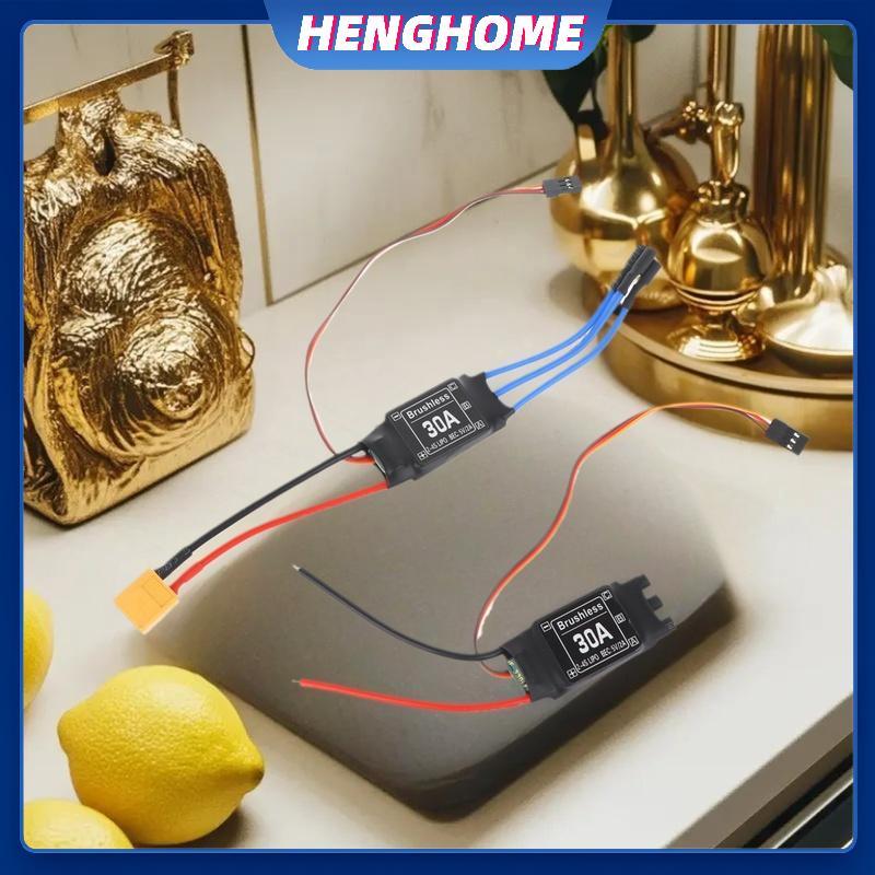 HENGHOME 30A Bộ điều khiển tốc độ điện tử không chổi than với động cơ không chổi than 5V 3A UBEC XT6