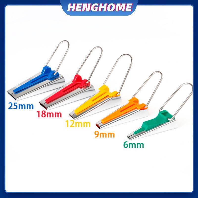 HENGHOME Bias Tape Maker Set 5 size 6mm 12mm 18mm 25mm bias Tape Maker Phụ kiện may HENGHOME