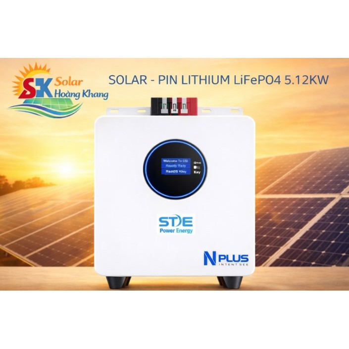 Thiết BỊ LƯU TRỮ LITHIUM LiFePO4 51.2v 100AH - SOYER TECH STE -51.2V 100AH 5.12KW.