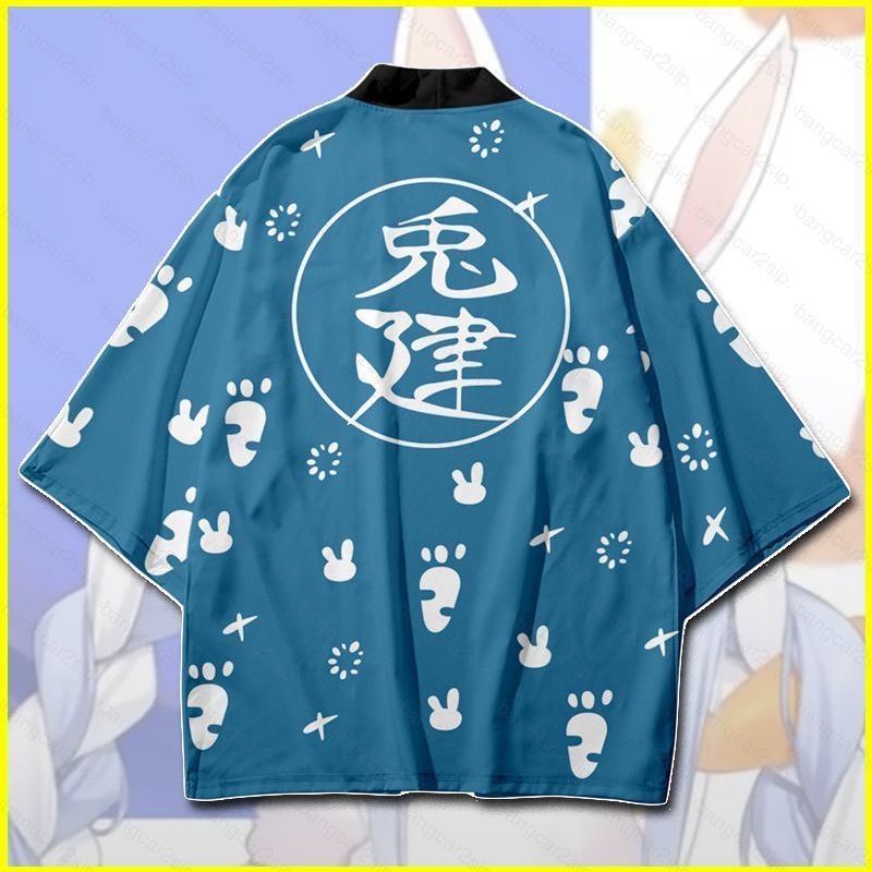 hoodie cosplay Usada Pekora HOLOLIVE, thiết kế cardigan, phù hợp nhiều kích thước