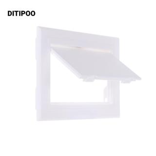 Tấm che nắp mở DITIPOO, Cửa bảng điều khiển truy cập bằng nhựa có thể tháo rời, Khóa cửa hộp Cửa tường màu trắng Cửa ra vào trần treo tường
