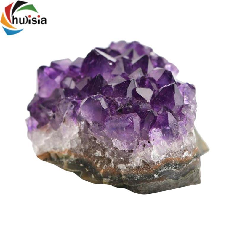 Chalisia Thạch Anh Tím Pha Lê Geode Tím Đậm Thạch Anh Tím Geode Tự Nhiên Cho May Mắn & Trang Trí Nhà