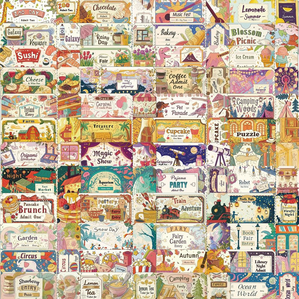 50 Cái / bộ ❉ Dream Ticket Series 01 Miếng Dán ❉ Nhãn dán đề can Doodle thời trang chống nước DIY