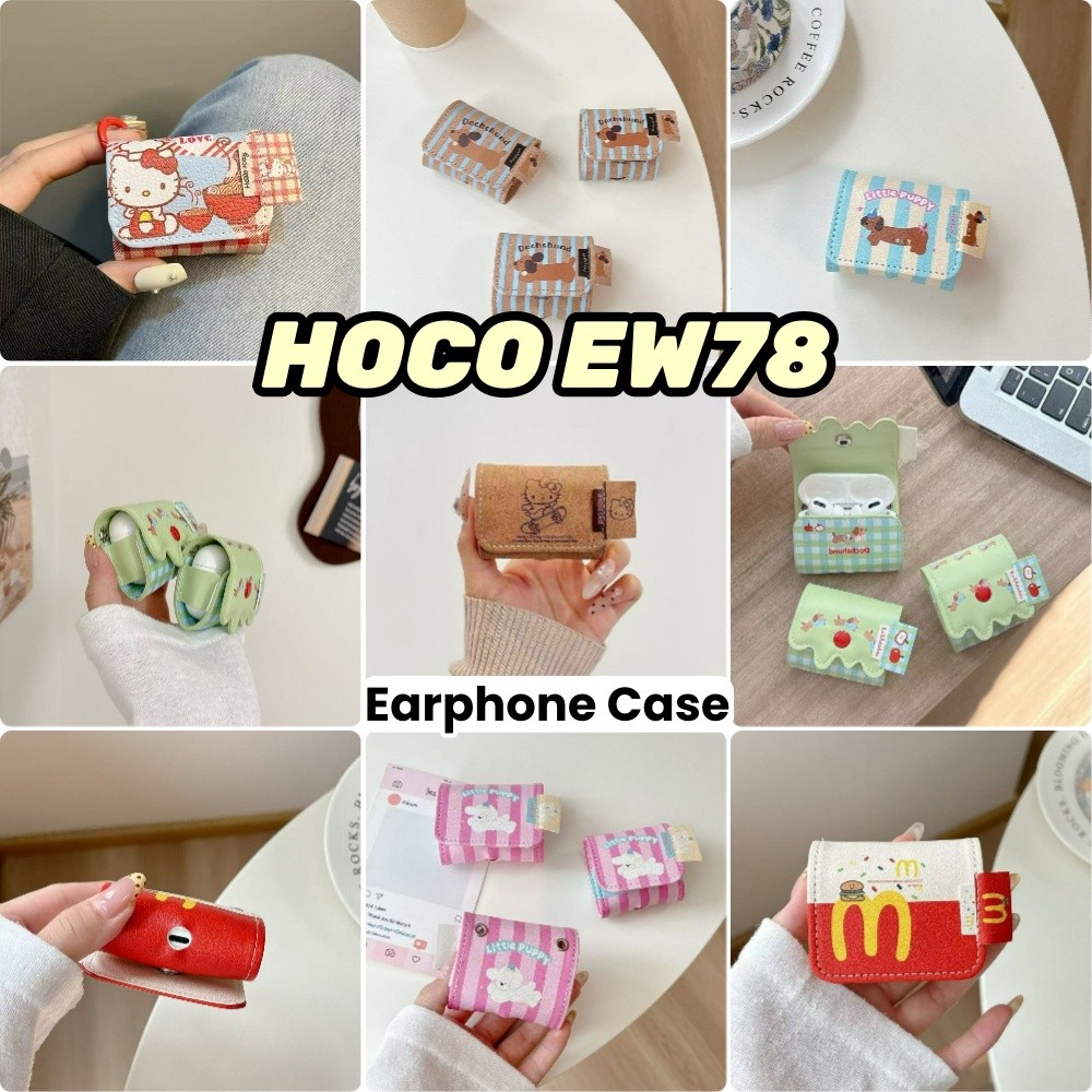 Dành Cho Vỏ HOCO EW78 Hoạt Hình Dễ Thương Dệt Thủ Công Vỏ Tai Nghe Vỏ