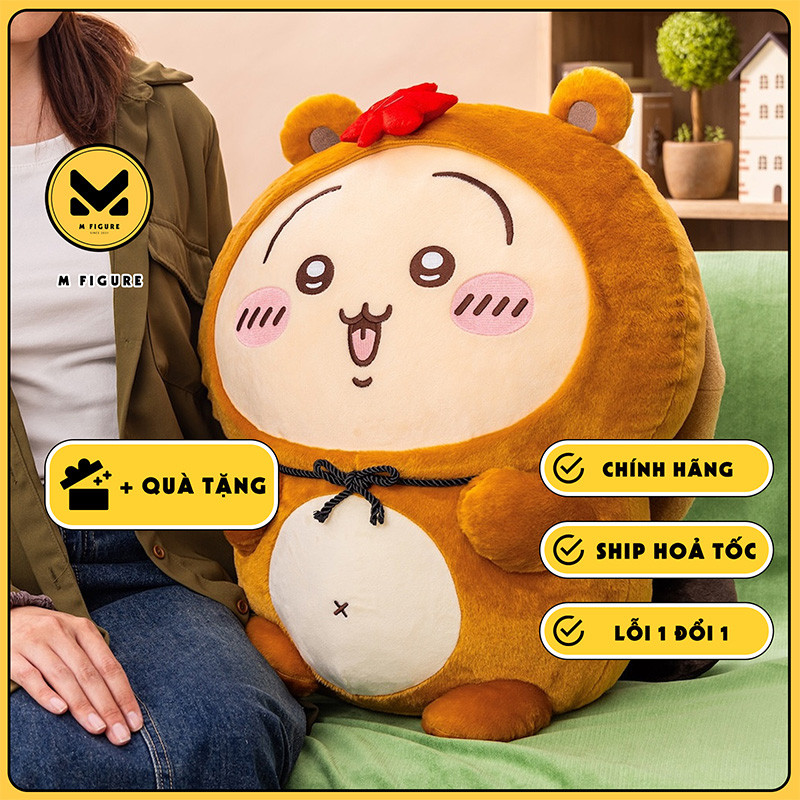 Bông Usagi - Chiikawa Tanuki Damon Kuji - Dodeka Nuigurumi Plushie (Gray Parka Service) Plushie CHÍN