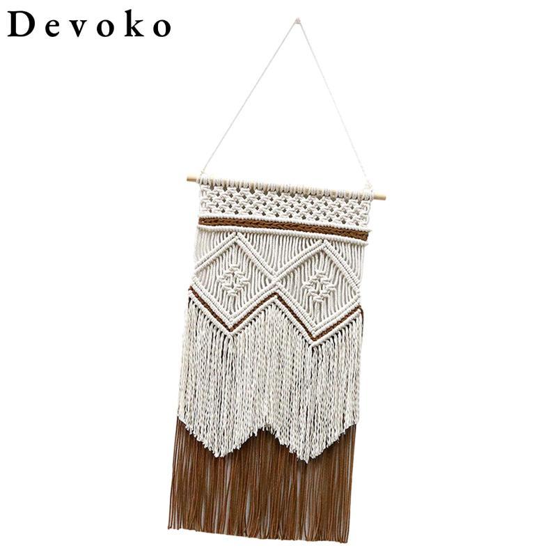 Devoko Thảm macrame Treo Tường Trang Trí Phong Cách boho