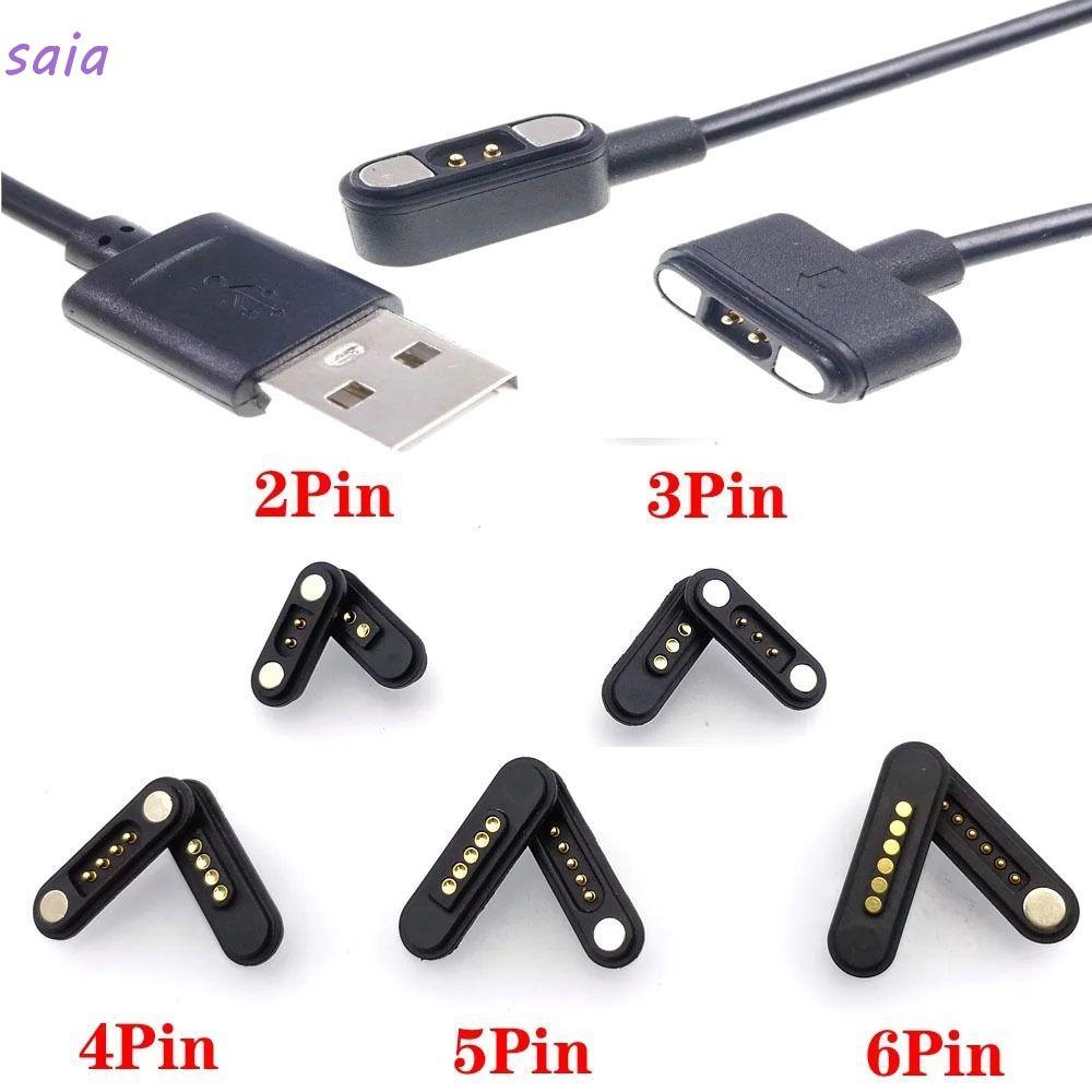 Đầu nối Pin Pogo từ tính SAIA DC, Đầu nối từ tính Pogopin dòng điện cao 2Pin 3Pin 4Pin 5Pin, Đầu nối