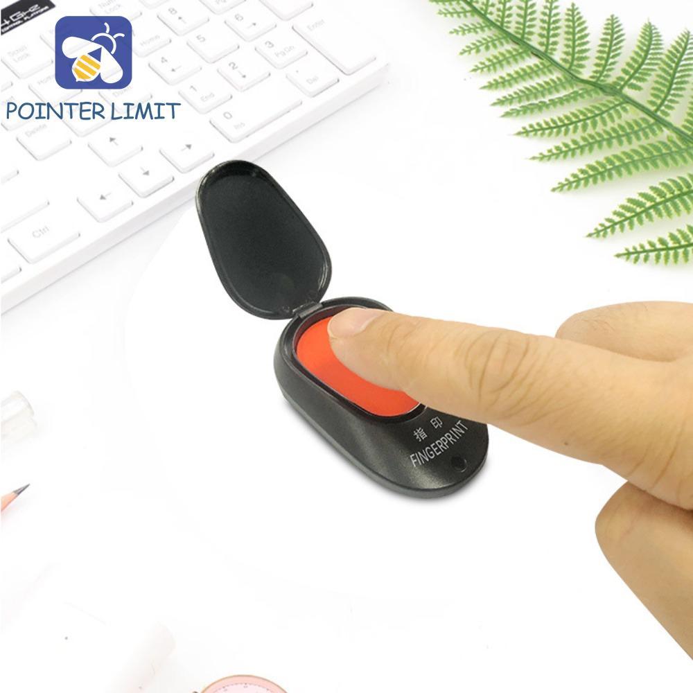 POINTER LIMIT Mini Vân Tay Ink Pad, Clear Stamping Quick-dry Pocket Finger Signature Inkpad, Portabl