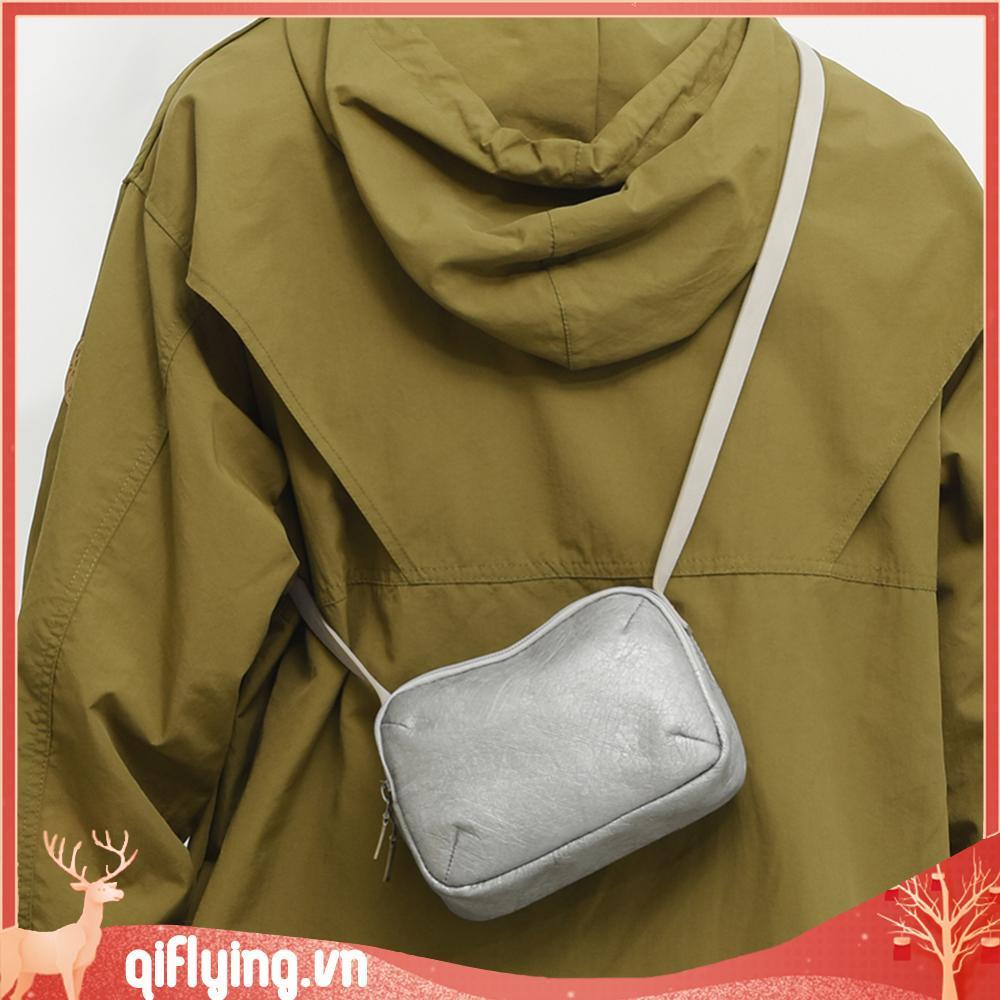 Túi đeo vai đơn giản Túi xách nữ giấy Dupont thông thường để mua sắm (Bạc)