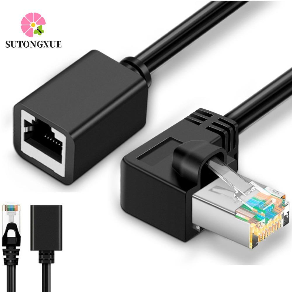 SUTONGXUE RJ45 Cáp RJ45 Mạng LAN Thẳng Nhiều Góc 90 Độ Góc Phải CAT6 Cáp Adapter Cat6 Dây Ethernet