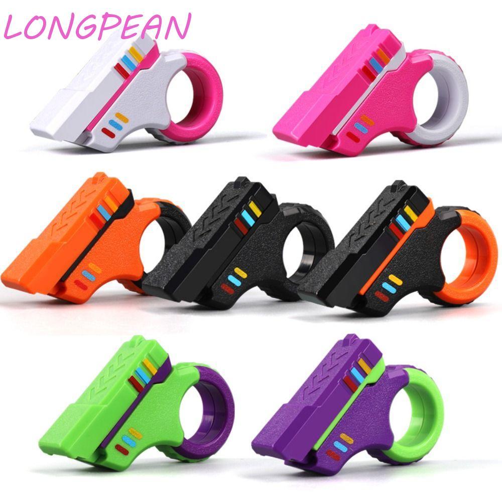 LONGPEAN Thanh trượt ngón tay quay LONGPEAN, Đồ chơi Spinner nhẹ nhàng 7 màu, Spinner cầm tay bền AB