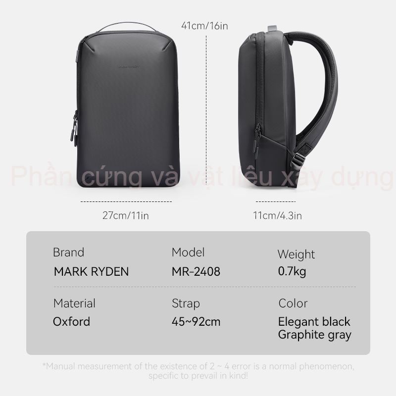 【Mới】Balo Mark Ryden MR2408 SLim 14 inch Siêu Mỏng-Nhẹ